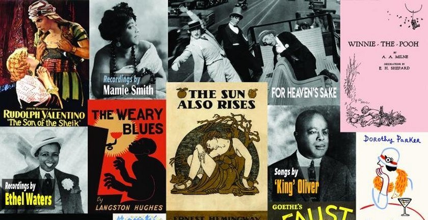 Public Domain Day collage
