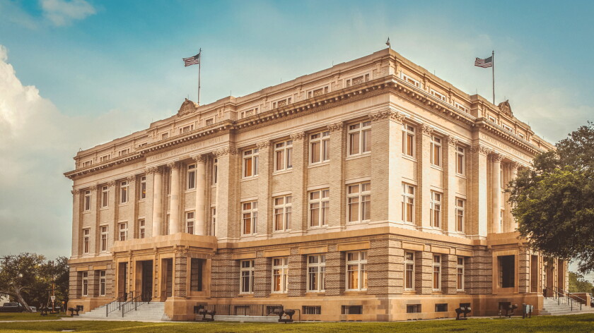 The Cameron County Courthouse.