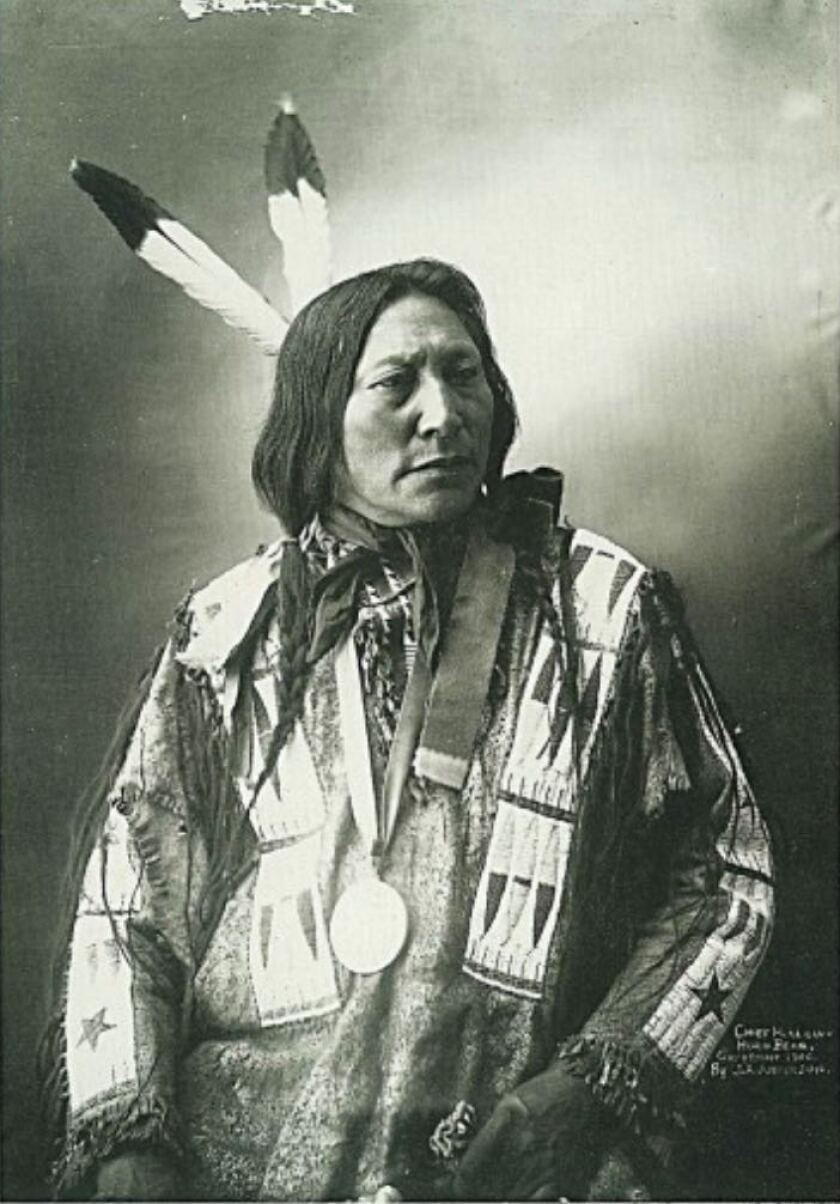 Daniel Hollow Horn Bear, photographed in 1900.