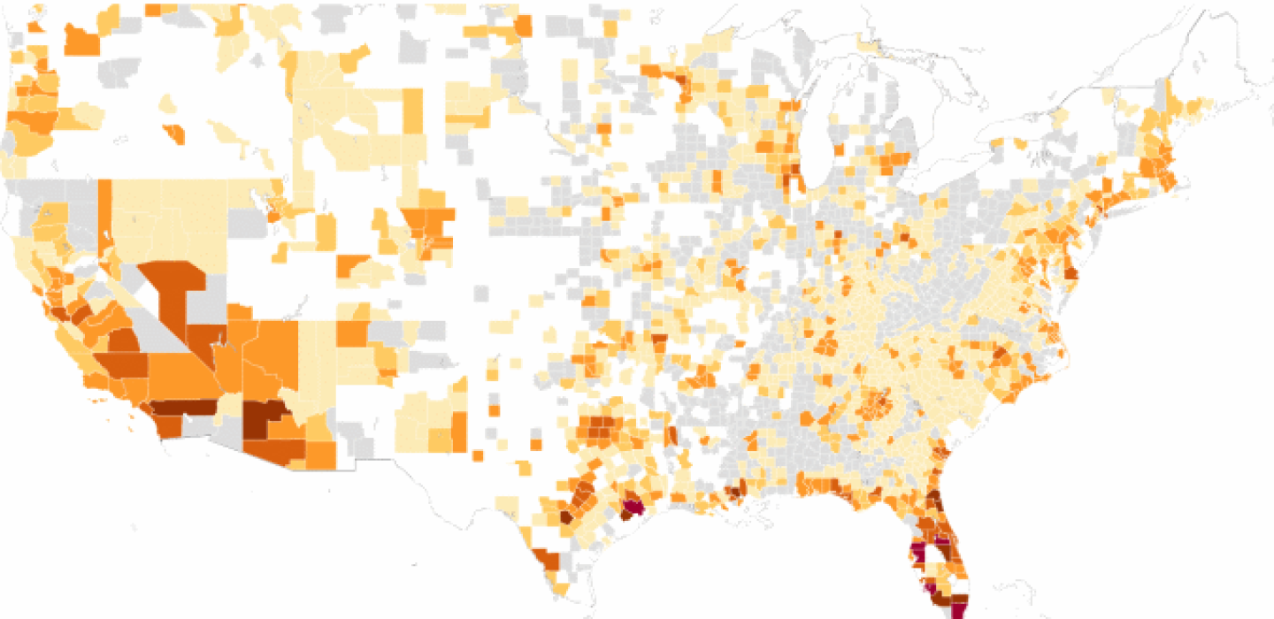 Analysis Areas Of The U S With Most Floodplain Population Growth Flood Zone Map Norfolk Va 2022