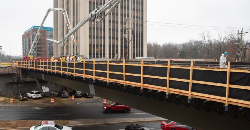 Maryland's Purple Line under construction