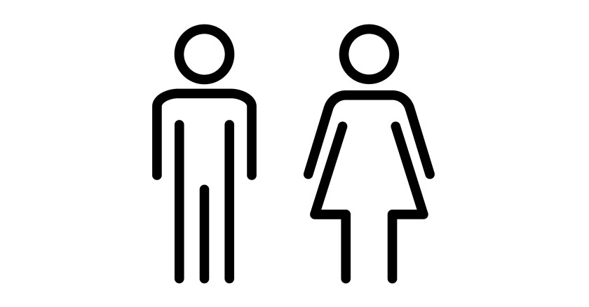 Man and woman icon vector illustration. male and female sign and