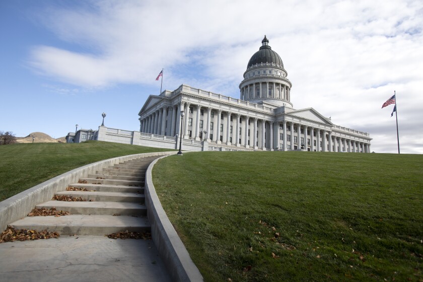 The Utah state Capitol building