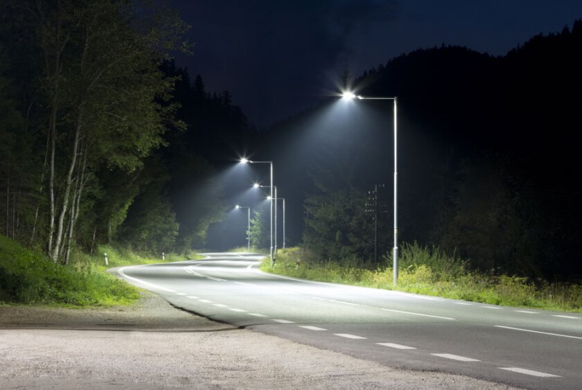 streetlights+at+night