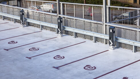 Empty,Parking,Lots,With,Charging,Stations,For,Electric,Cars