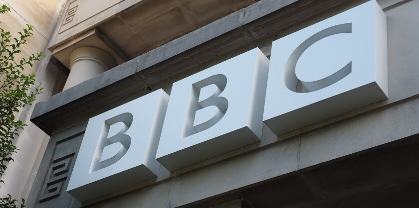 British Broadcasting Corporation House sign