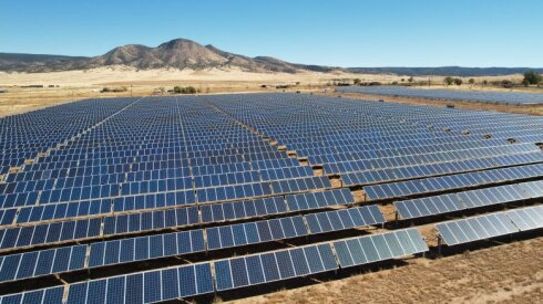 Field of solar panels