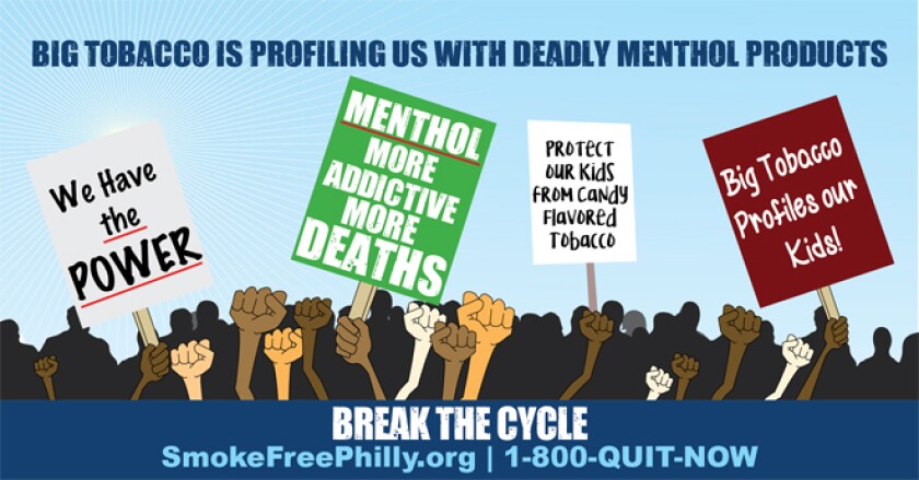 Philadelphia ad about tobacco profiling minorities