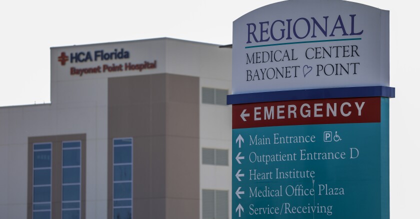 A HCA Florida Bayonet Point Hospital in Hudson, Fla.