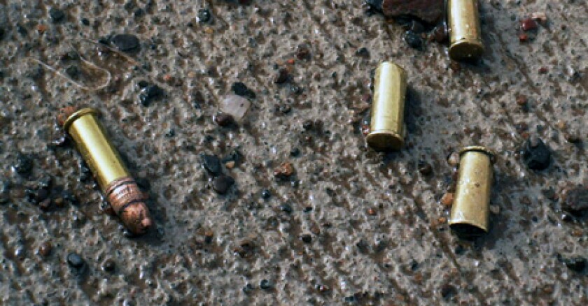 Bullets on the ground