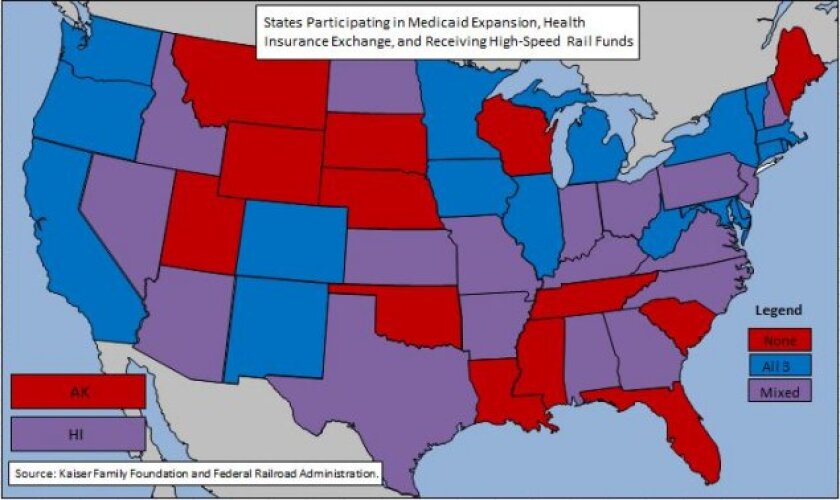 Federal programs map