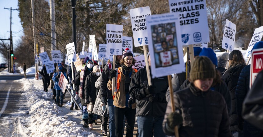 Teacher strike in Minneapolis, Minn.