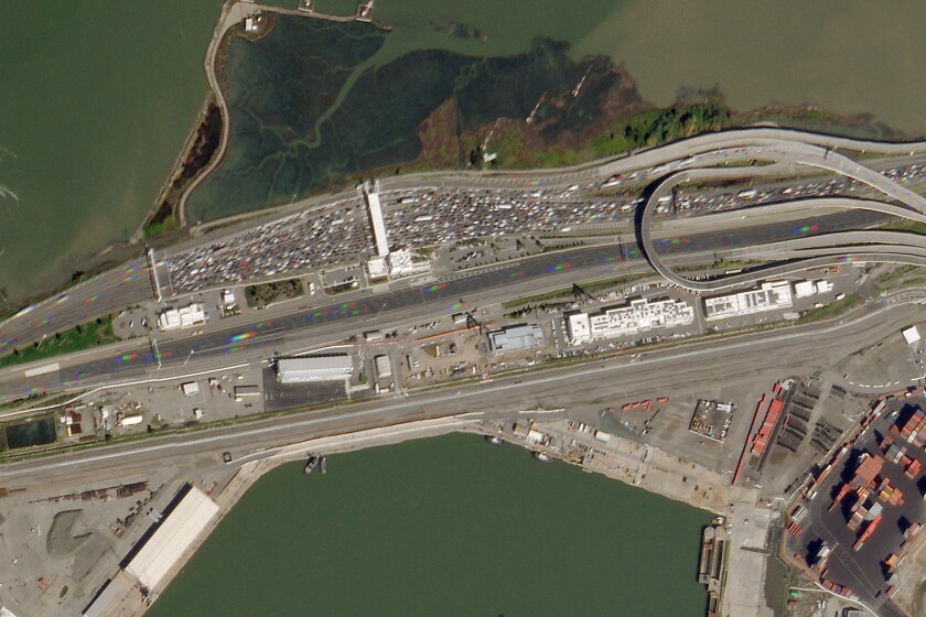 Calif.+Bay+Bridge+on+Feb.+19%2C+2020