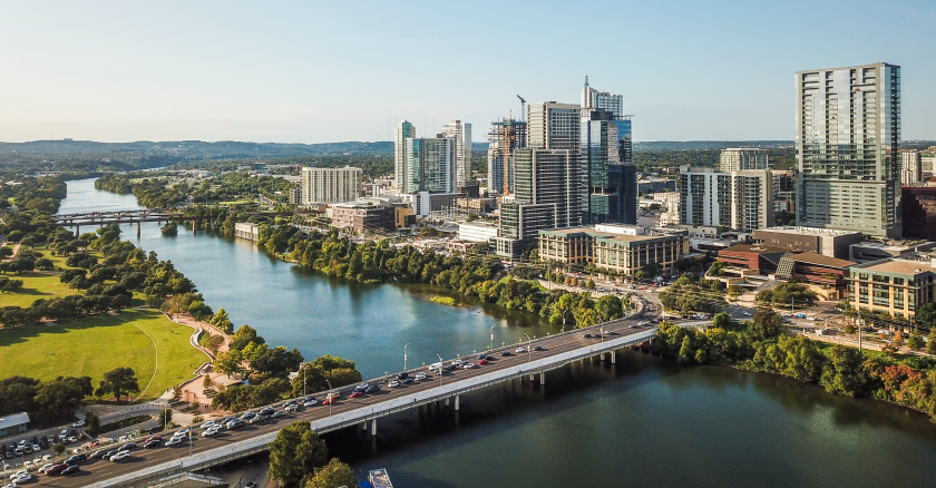 A view of Austin, Texas.
