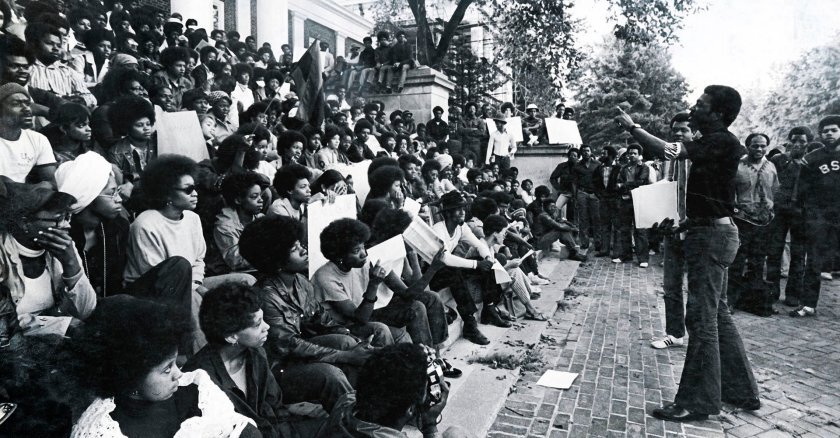 Black students at the University of Maryland in the 1970s.