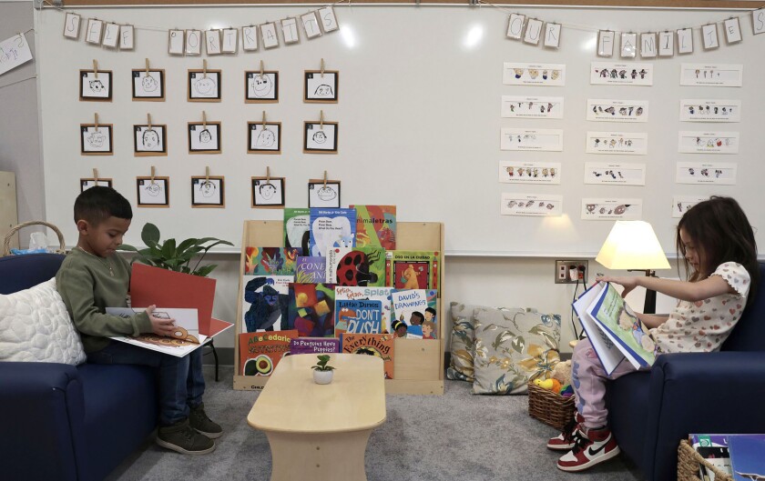 preschoolers reading
