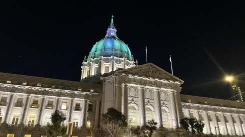 San Francisco City Hall at night