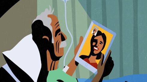 Digital devices can connect loved ones as well as patients with physicians.