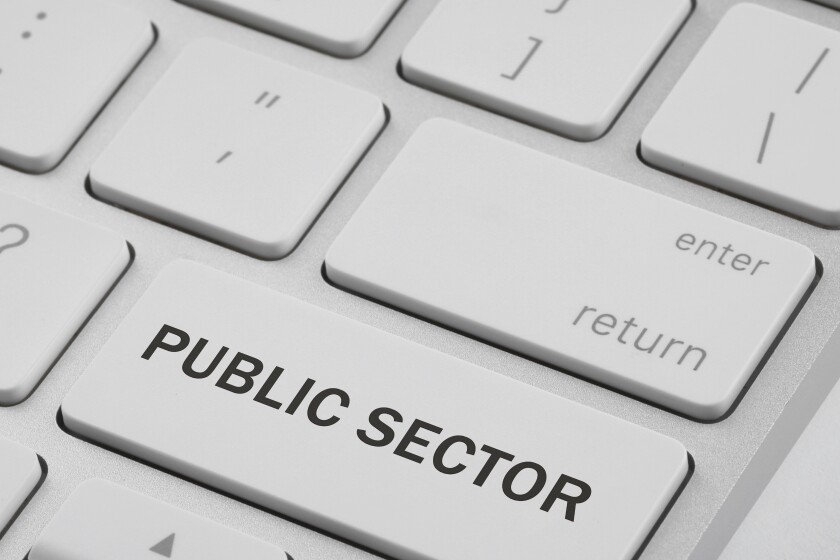 Button,With,Text,Public,Sector,On,Computer,Keyboard,,Closeup