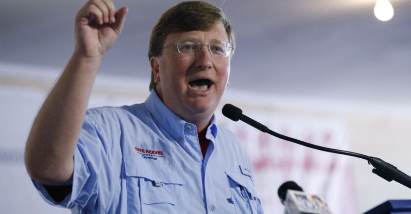 Mississippi Lt Gov Tate Reeves