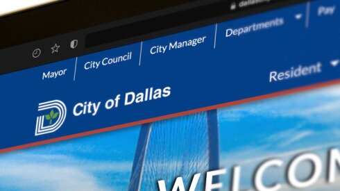 The home page of the Dallas website.