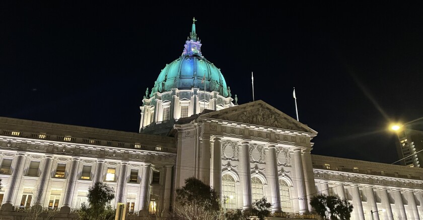 San Francisco City Hall at night