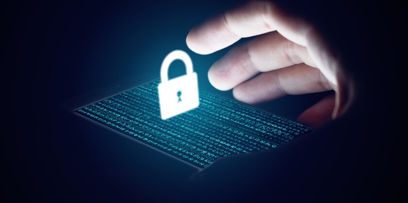 Cyber,Security,Concept,,Man,Hand,Protection,Network,With,Lock,Icon