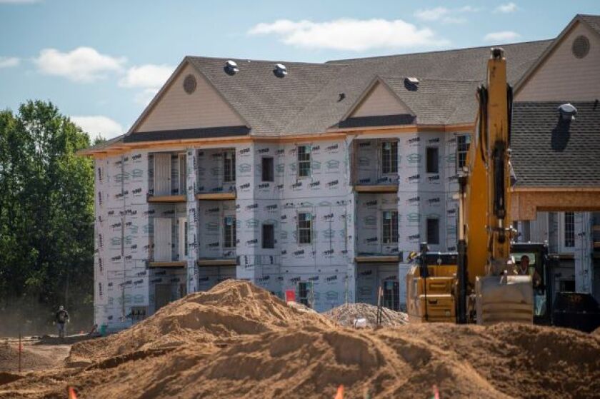 Housing construction in Traverse City, Mich
