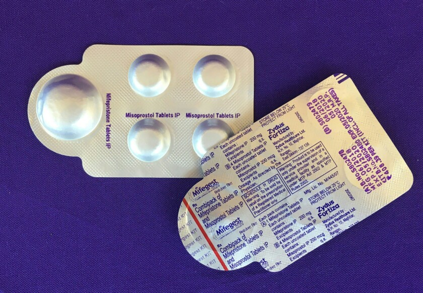 packs of abortion medication