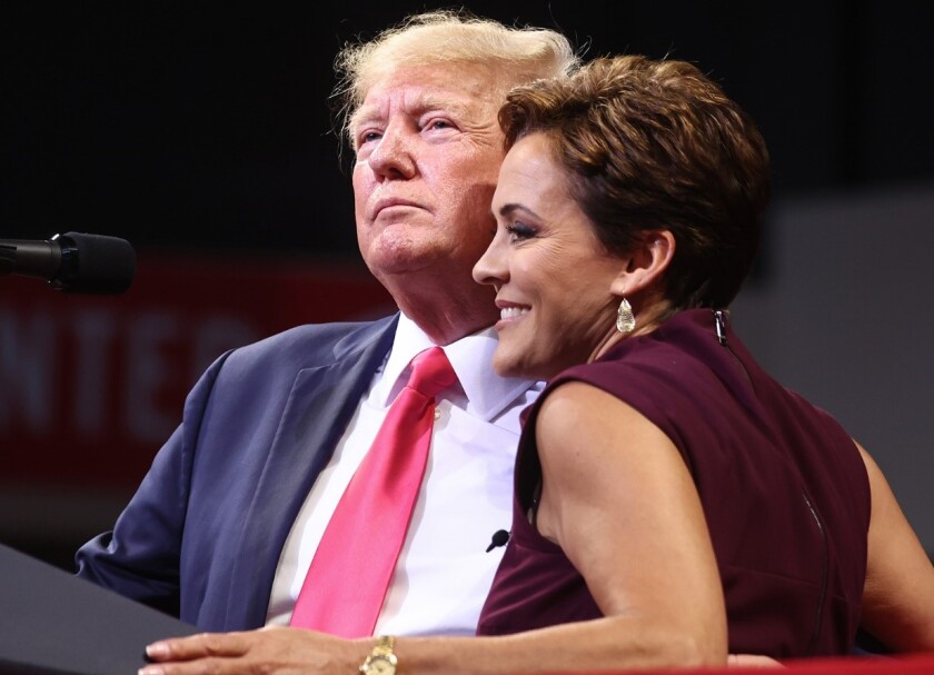 Kari Lake and Donald Trump