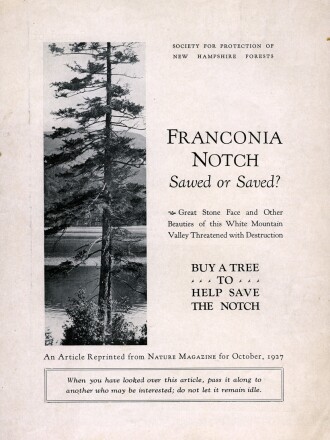 A 1927 article published in Nature magazine about Franconia Notch.