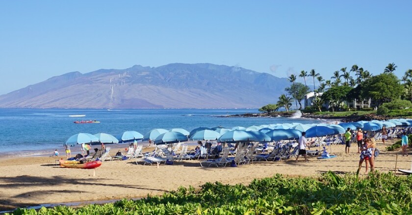 A beach in Maui, Hawaii.