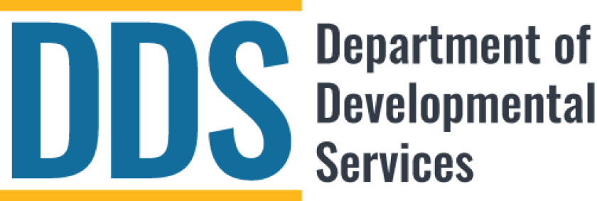 The California Department of Developmental Services logo featuring the letters "DDS" to the left of the words "Department of Developmental Services."