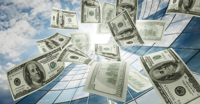 Dollars falling from the sky