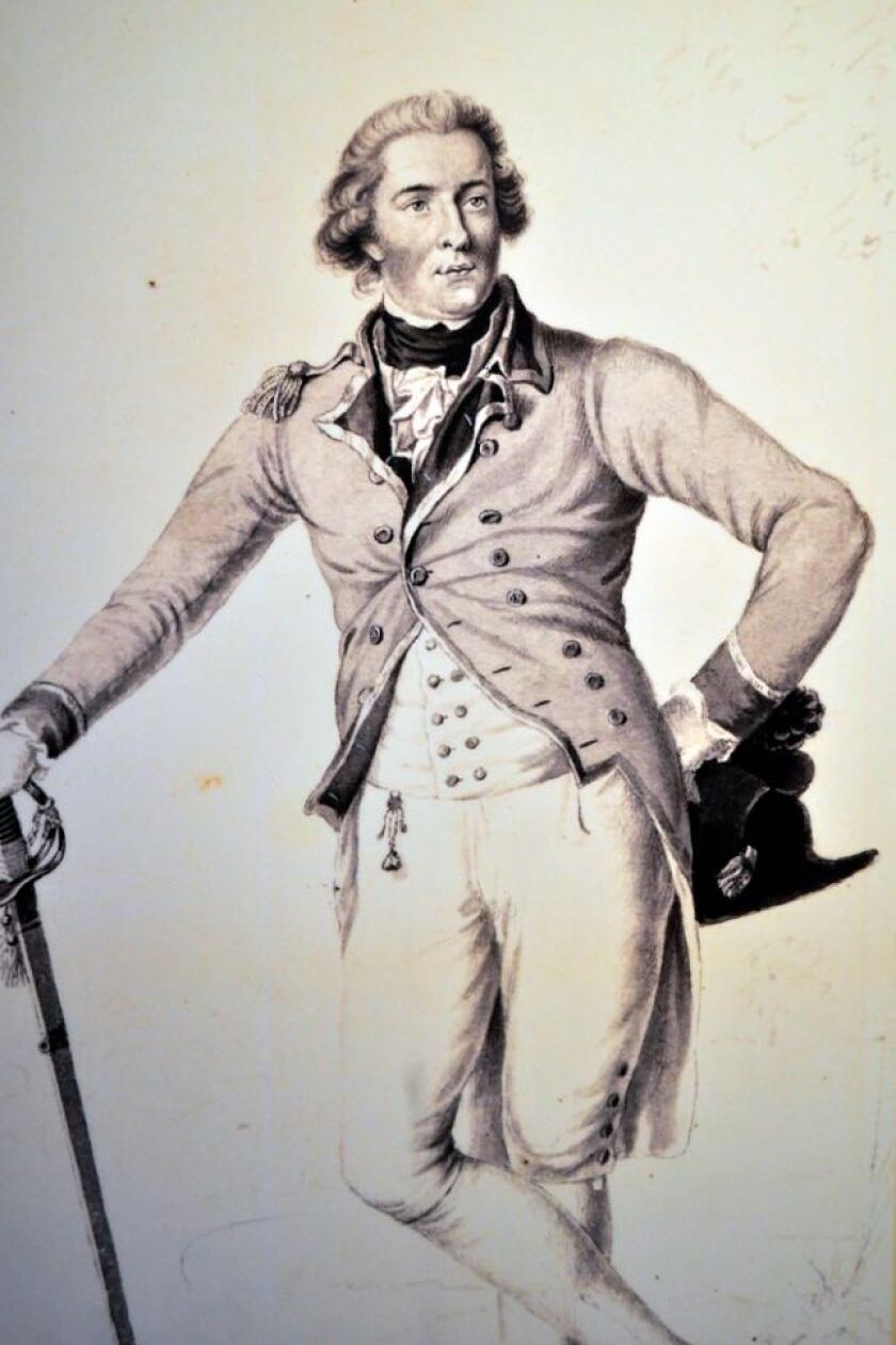 A drawing of Lord Elgin.
