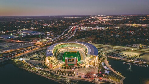 Waco,,Texas,-,November,15,,2019:,Mclane,Stadium,Prepares,For