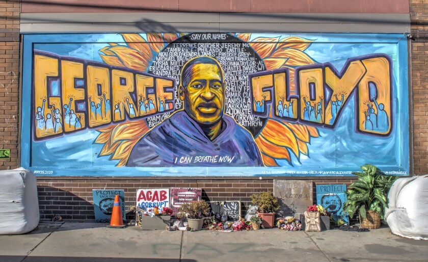 George Floyd mural