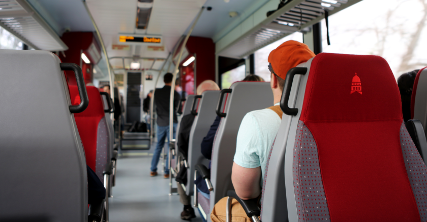 CapMetro bus interior.