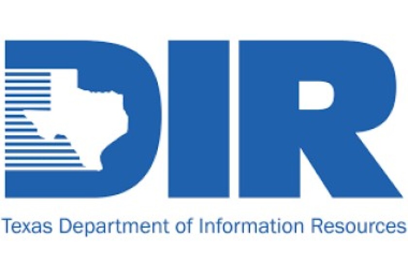 The Texas Department of Information Resources logo in blue against a white background.