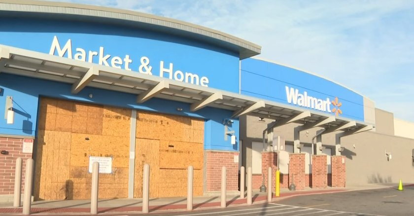 The closed Walmart grocery in Atlanta’s Vine City neighborhood.