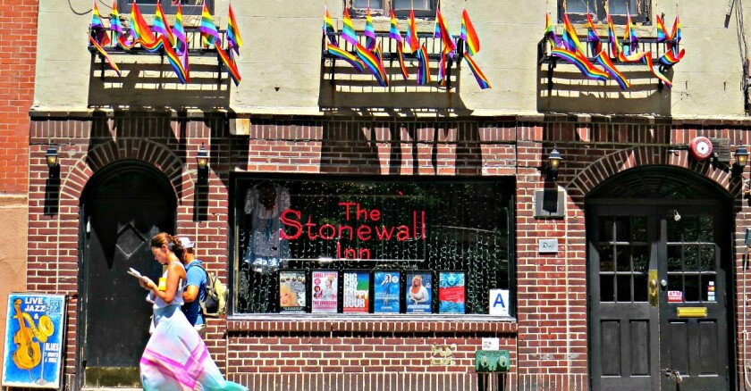 The outside of the Stonewall Inn in New York City.